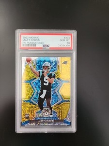 2022 Mosaic Matt Corral No Huddle Gold /10 #304 PSA 10