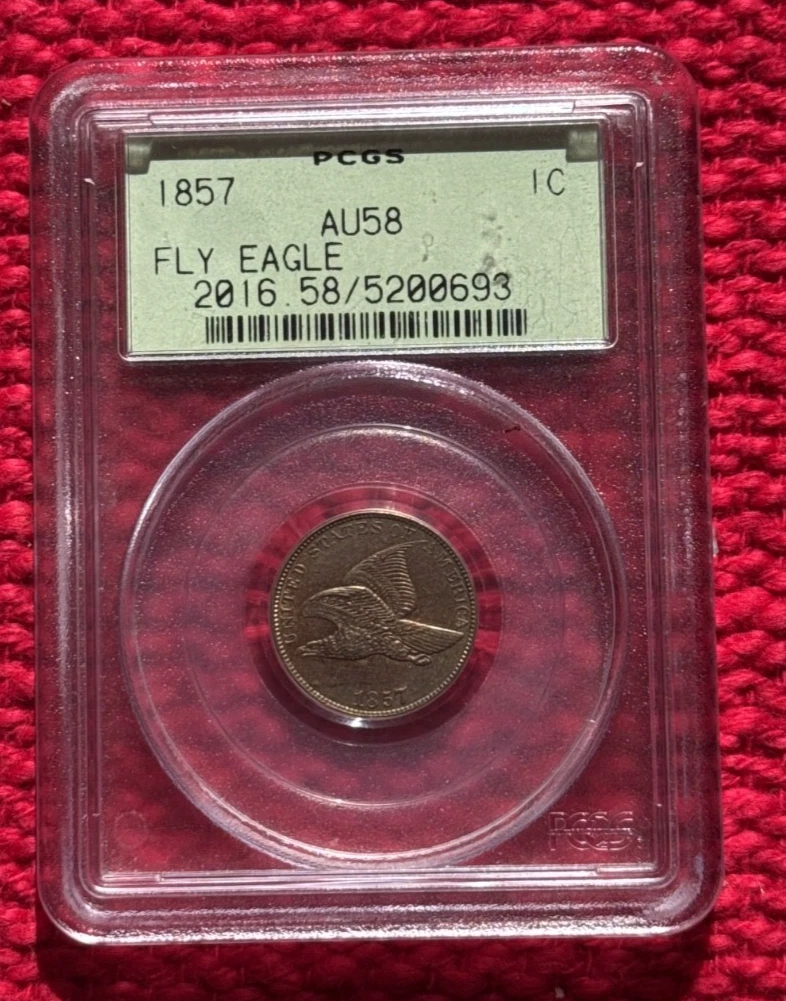 1975 1Cent AU58 ズレエラー AU 58 Graded Flying Eagle Small Cents (1856-1858) for sale | eBay