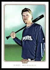 Corey Hart 2010 Topps 206 #200 Brewers MLB READ FREE SHIPPING AutographDen