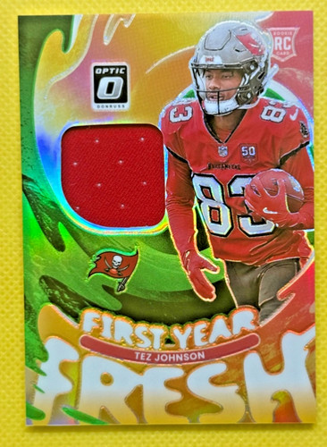2025 Donruss Optic Tez Johnson Neon Green (RAW)