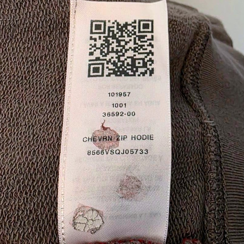 True Religion Red Black Gray Chevron Zip Hoodie Sweatshirt Mens M/M thumbnail 8