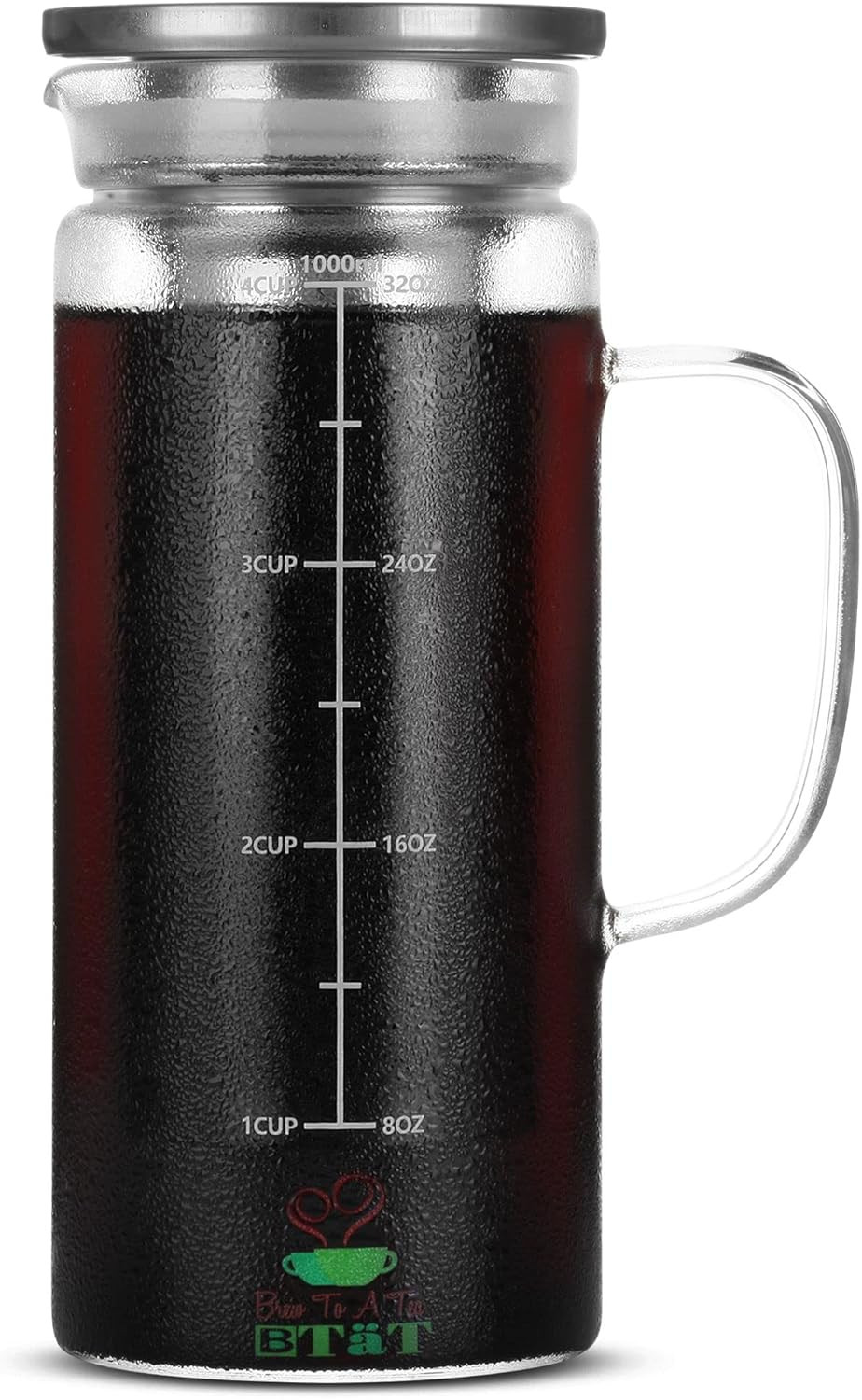 Btat- Cold Brew Coffee Maker, Iced Coffee Maker, 1 Quart, 32 Oz, Iced Tea Maker,