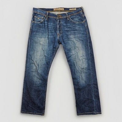 GUESS Los Angeles 1981 Gr. 34 Blau Herren Jeans Regular Straight Fit