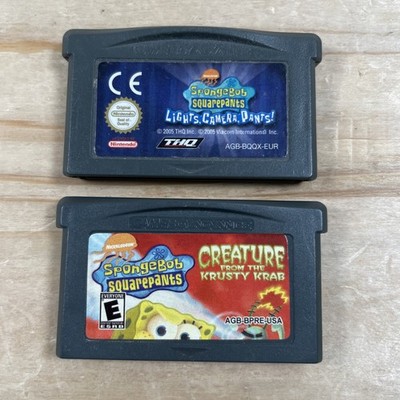 2x Gameboy Advance Spiel   SpongeBob Schwammkopf Creature Krusty Krab LIGHTS #B5