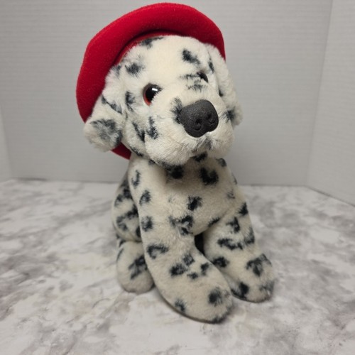 Vintage 1985 Dakin Fritz Firehouse Dalmatian Dog Plush Red Fire Helmet Collector - Picture 19 of 24