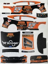 Custom 2025 Chris Buescher #17 Thomas Hi Pro 1/64 Scale NASCAR Peel&Stick Decals