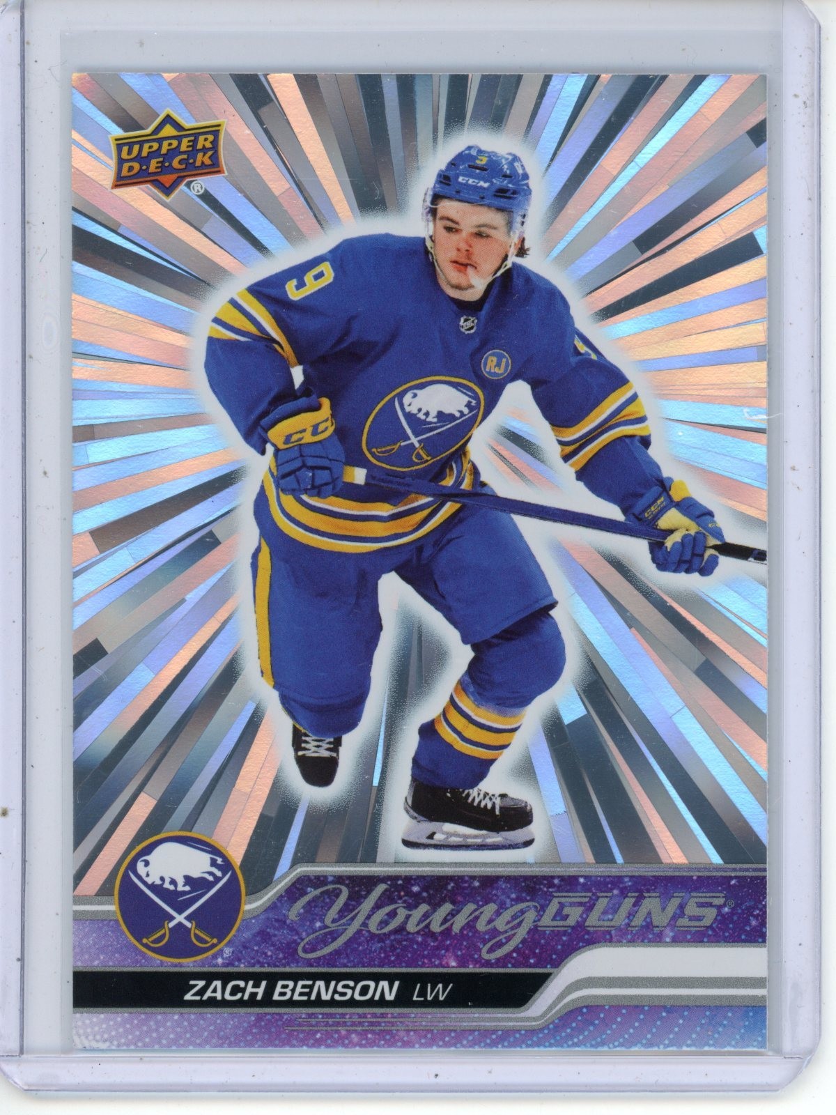 2023-24 Upper Deck ZACH BENSON Outburst Silver Young Guns #474 SP