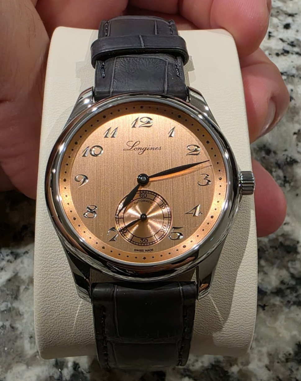 Longines Master Collection 38.5mm Men's Watch L2.843.4.93.2 Salmon Dial