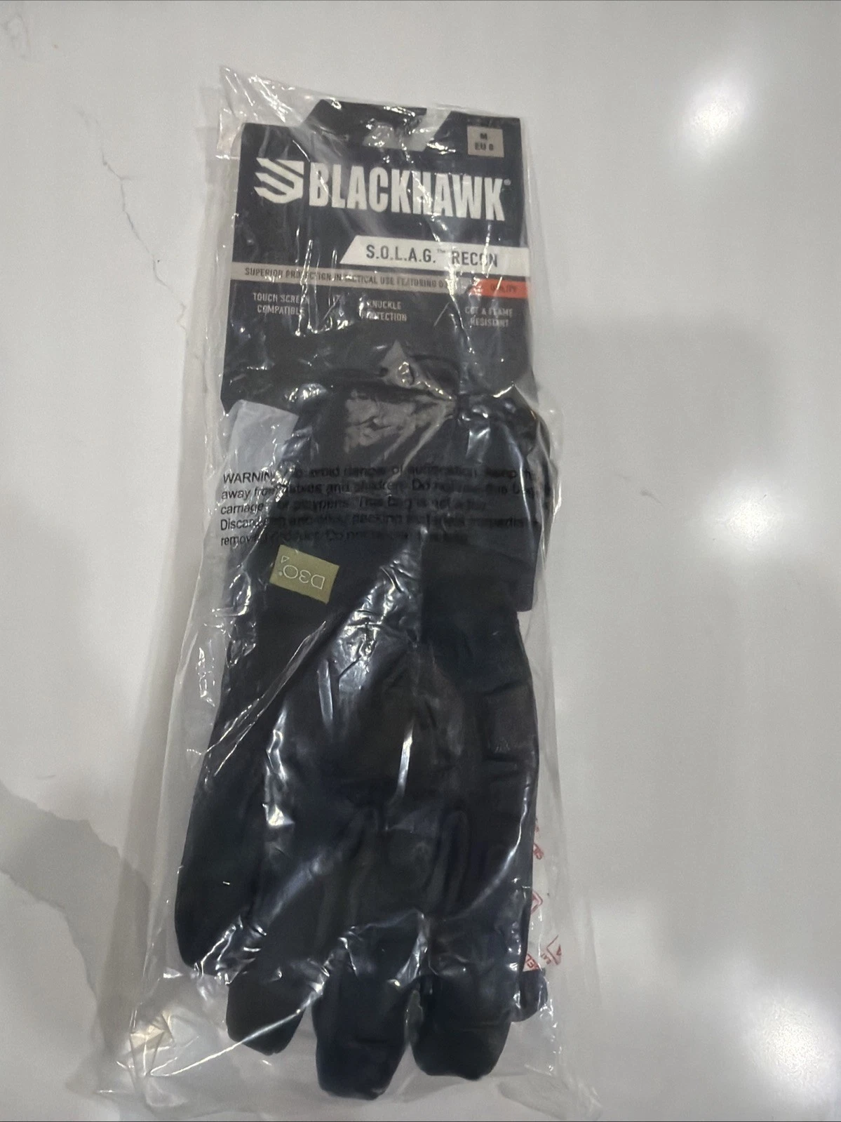 Blackhawk SOLAG Recon Tactical Glove Fire & Cut Resistant Black MD GT008BKMD