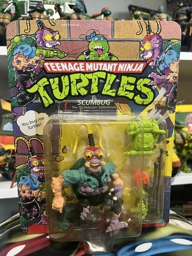 Vintage Scumbug Teenage Mutant Ninja Turtles TMNT 1990. Unpunched. DAMAGED…