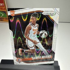 2025 Prizm WNBA #131 Saniya Rivers - White Seismic Prizm (RC) Connecticut Sun