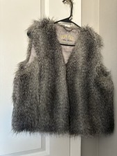 Chaleco De Pelo Sint tico Steve Maiden Talla L Perfecto Estado