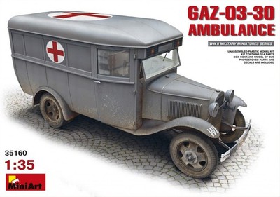 MIART-35160 MiniArt GAZ-03-30 Ambulance (1/35)