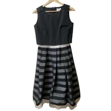 LANVIN en Bleu - Black Silver Gray Women's Dress