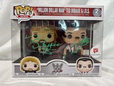 Funko POP! WWE Million Dollar Man Ted Dibiase IRS Signed  WWF Money Inc