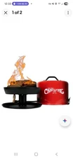 Camco Little Red Campfire Outdoor Portable Tabletop Propane Fire Pit 11.25 Inch