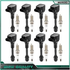 Ignition Coils & Spark Plugs For Nissan Armada Titan Infiniti QX56 5.6L 2004-06