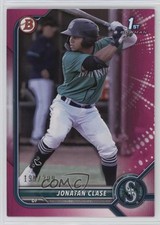 2022 Bowman Prospects Fuchsia Border 195/299 Jonatan Clase #BP-118 uk2