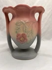 Hull Pottery Dogwood Vase 502-6 1/2 Pink & Blue