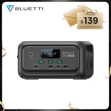 BLUETTI Elite 10 200W 128Wh Portable Power Station LED for Camping Road Trip
