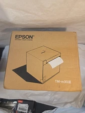 Black Epson TM-M30III M374C Point Of Sale 3" Thermal Receipt Printer Ethernet