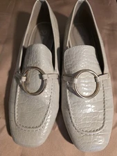 Creamy and white  loafers