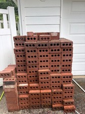 Red Brick with White Mortar