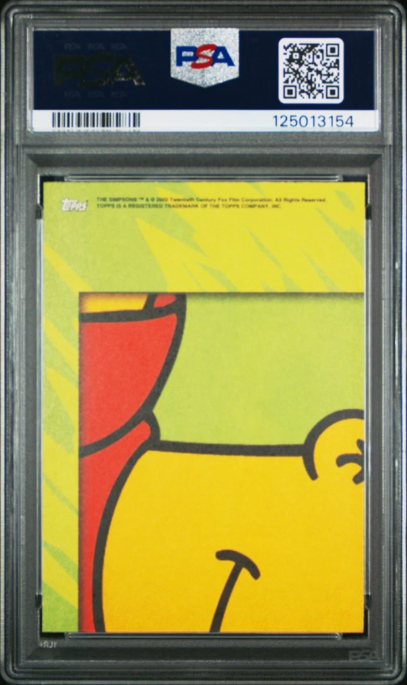 2002 TOPPS SIMPSONS BART SIMPSON WHOA, MAMA! *FOIL* #21 CARD | PSA 9 MINT POP 2 - Image 2 of 4