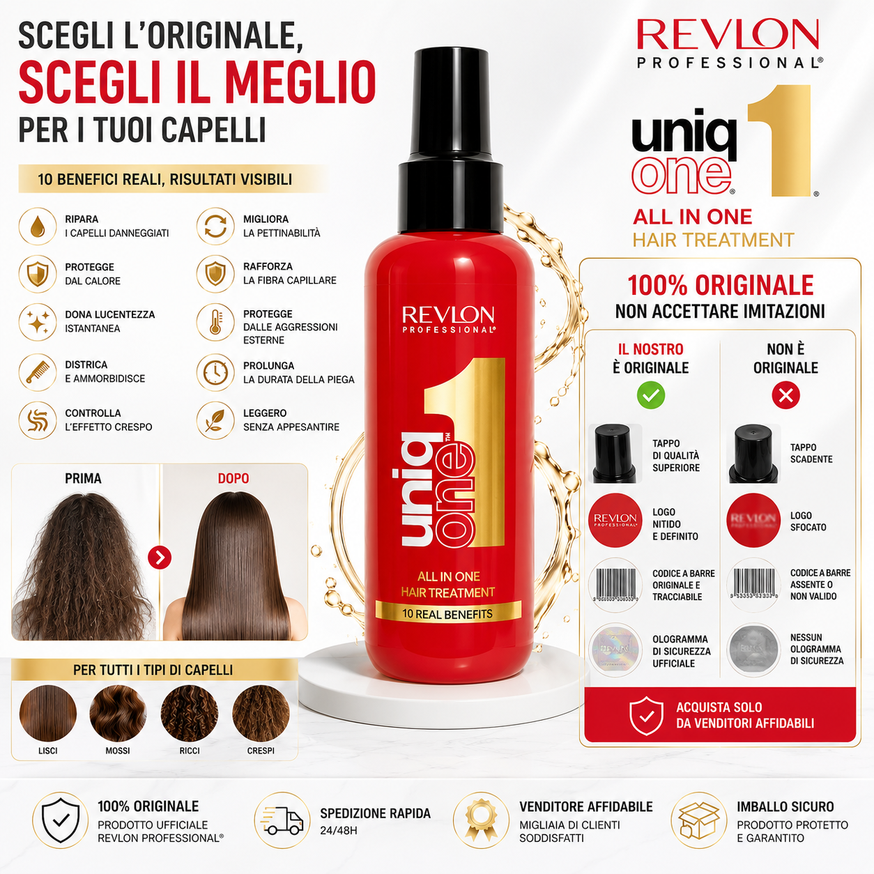 Revlon Uniq One Trattamento Capelli Classic 100ml - - - Immagine 4