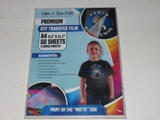 g4 50 Sheets A3 (11.7" x 16.5") DTF Transfer Film T-Shirt DTF Film Matte Side