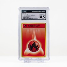 Pokémon Fire Energy #33 Japanese Intro Pack - Squirtle Deck - CGC 8.5 -