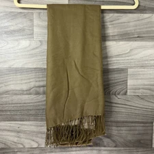 Pashmink Womens Shawl Wrap Scarf Brown Rectangle Fringe Oversize Germany OS