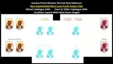Liberia 1999 Jamaica Prime Minister Percival Patterson Set x3 Imperf Bloc MNH