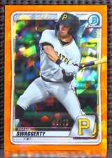TRAVIS SWAGGERTY  -  2020 BOWMAN CHROME SAPPHIRE PROSPECT ORANGE #BCP146 