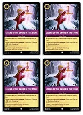 64 Legend of the Sword in the Stone Common PLAYSET x4 2023 Lorcana Floodborn 4x