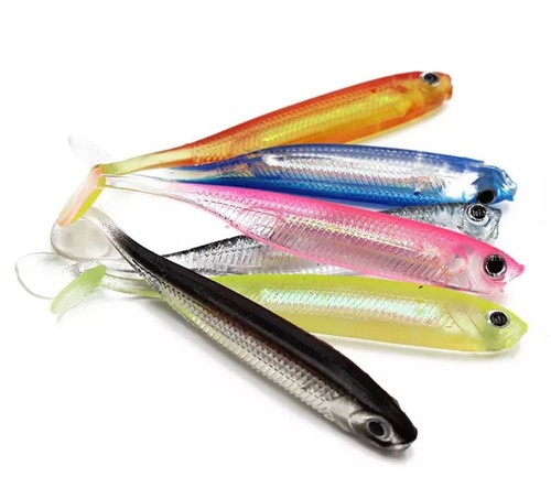 7cm Soft Lure Paddle Tail Shad Holograhic Top Quality 6 Colour Options Perch LRF - Picture 15 of 28
