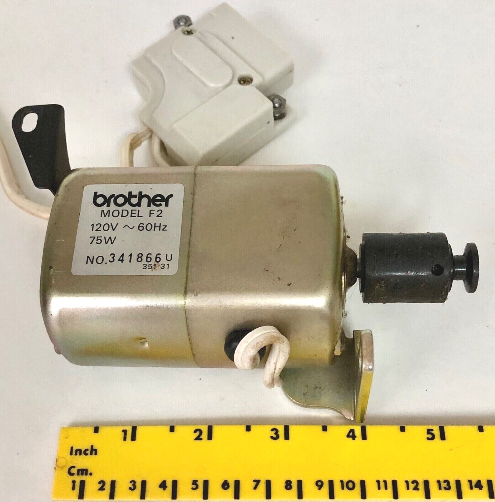 Brother Sewing Machine Model VX780 "Motor W/Bracket, & Light Assembly