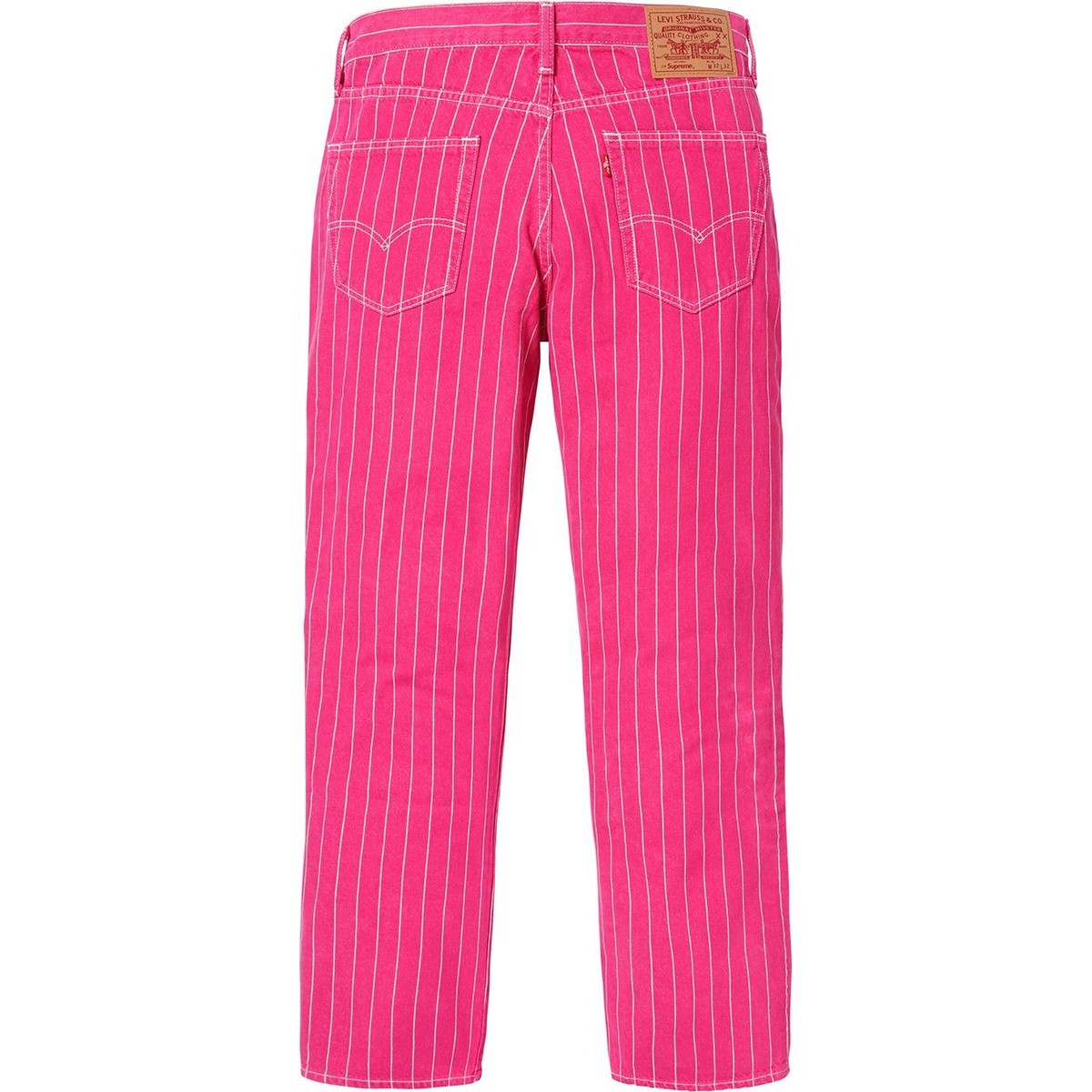 Supreme x Levi's Pinstripe 550 Jeans Black/Blue SS18 (SS18P7