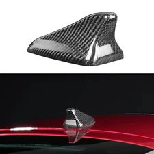 Real Carbon Fiber Shark Fin Antenna  Cap Cover Trim For Kia Stinger 2018-2023