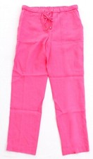 Jones New York Pink Linen Drawstring Casual Pants Women's NEW
