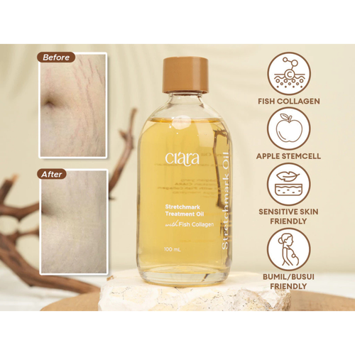 CIARA Stretchmark Treatment Oil Moisture Scars Collagen Skin Regeneration 100ml - Picture 2 of 32