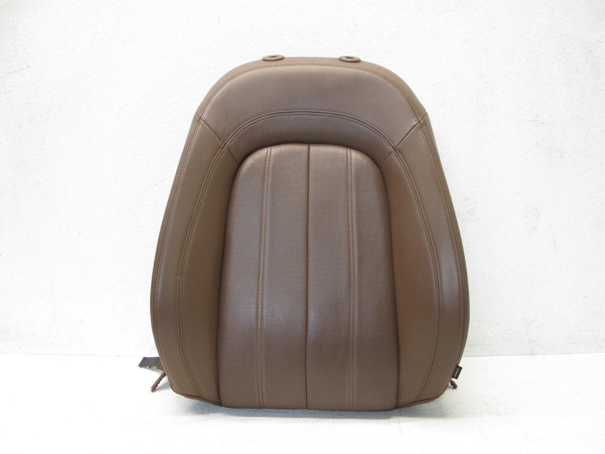 12-18 AUDI C7 A6 NOUGAT BROWN FRONT UPPER SEAT CUSHION LEFT DRIVER