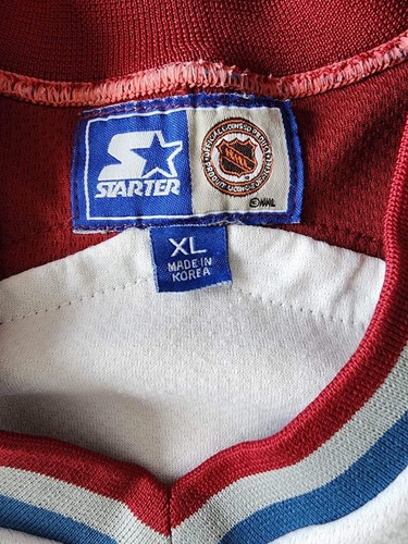 Vintage Starter Colorado Avalanche Official NHL White Jersey Adult XL - Picture 6 of 9