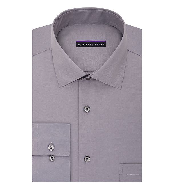 geoffrey beene fitted dress shirts Men's Geoffrey Beene Slim-Fit Sateen Stretch Dress Shirt, Size: 17.5-32/33, Sky Blue