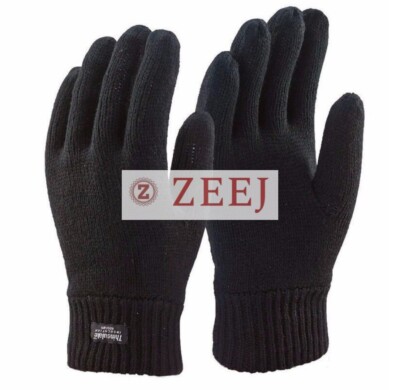 Herren Thermo STRICK Winter Handschuhe Thinsulate gefüttert Wärme Handschuhe