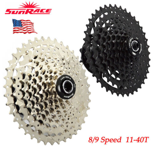 SUNRACE 8/9 Speed Mountain Bike Cassette 11-40T Sprocket Cog for Shimano/SRAM HG - Picture 1 of 12