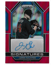 2023 Prizm Baseball Jared Shuster Red Prospect Signatures Auto Atlanta Braves