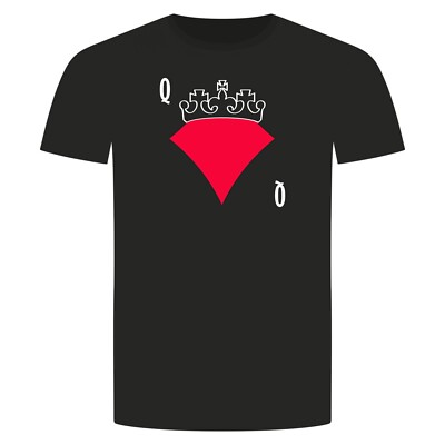 Karo Königin T-Shirt - Karten Poker Skat Texas Holdem No Limit Royal Flush