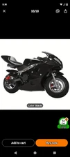 Kids 49cc 2-Stroke Mini Dirt Bike Pit Bike Gas Powered Off Road Motorcycle Black