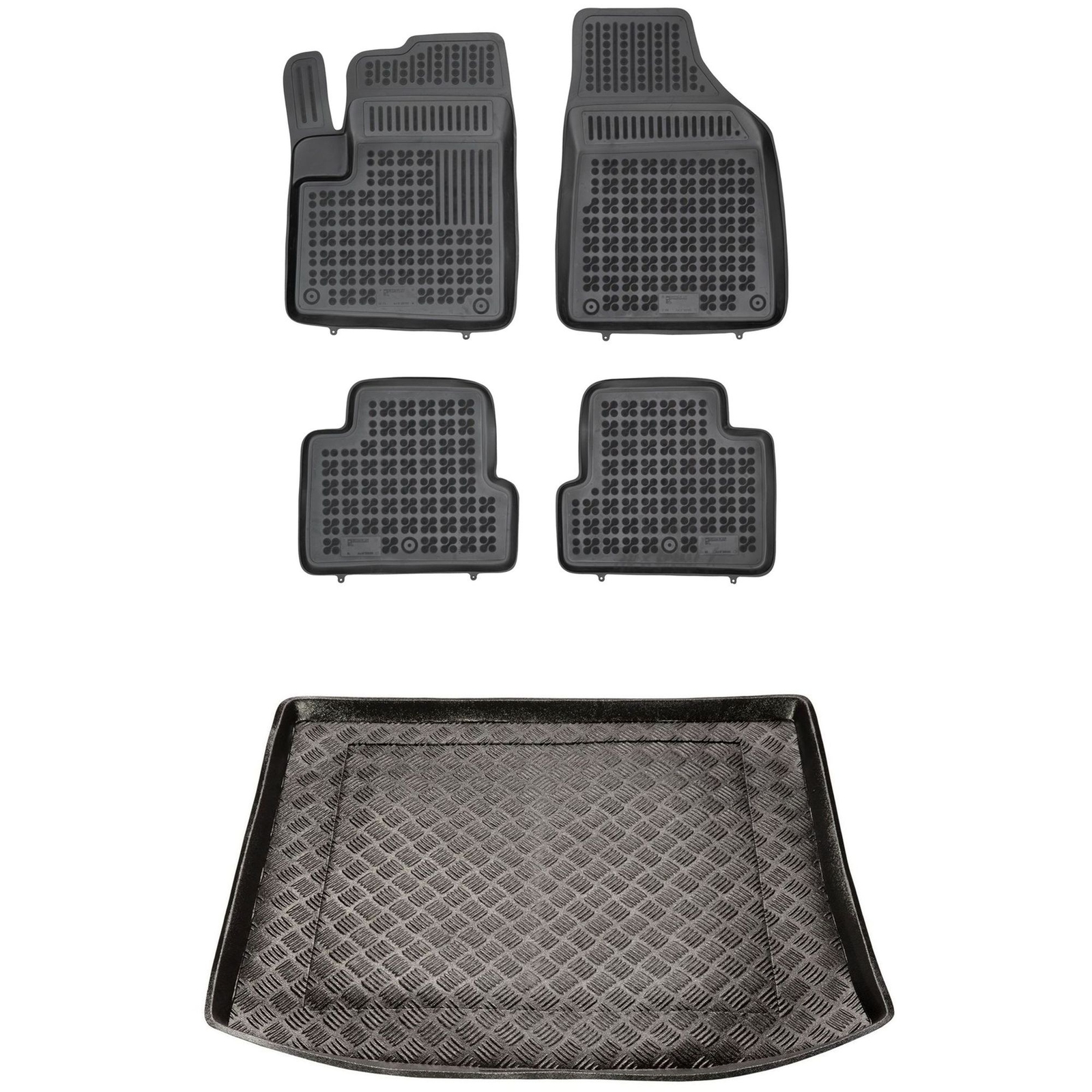 Tapis de sol Jeep Cherokee étanches avec bac de coffre PE